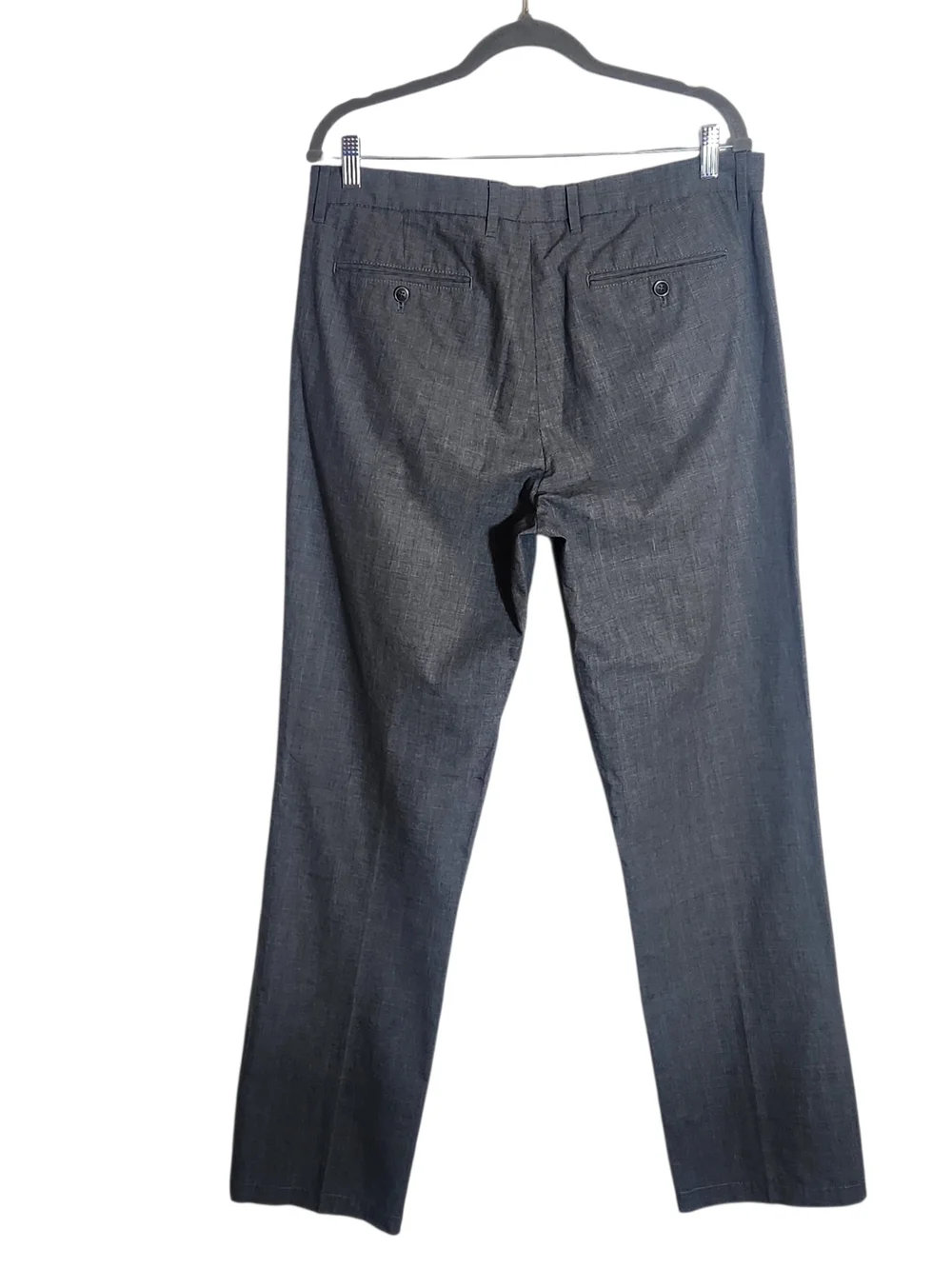 Banana Republic Men's Gray Plaid Straight Fit Pants Size 34 x 34